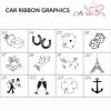 Personalised Car Ribbon Graphics Choices