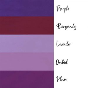 Wedding Car Ribbon Colours - Purples