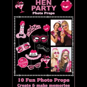 Hen Party Photo Booth Props