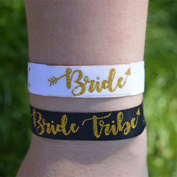 Bride Tribe Fabric Wristbands