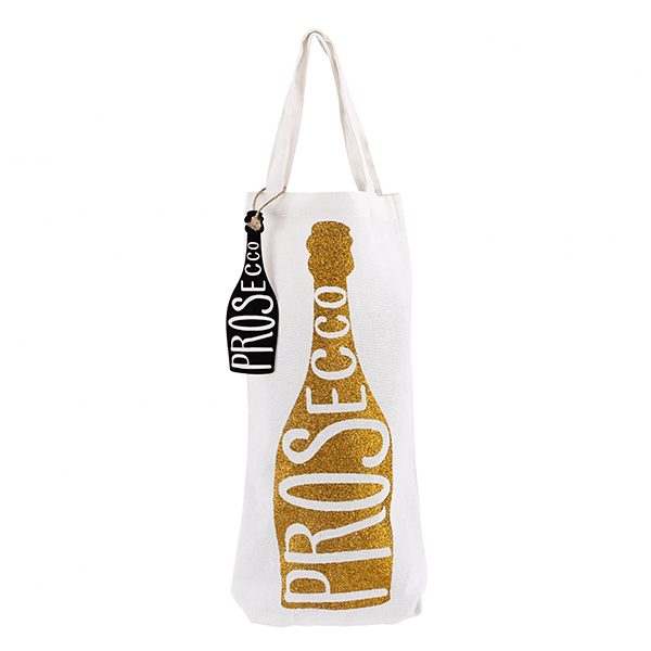Prosecco Gold Sparkly Bottle Bag