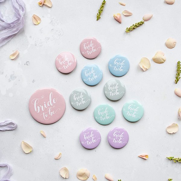 Pastel Bride Tribe Hen Party Badge Pack