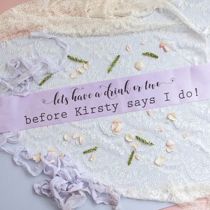 Lilac Pastel Bride Tribe Hen Party Banner