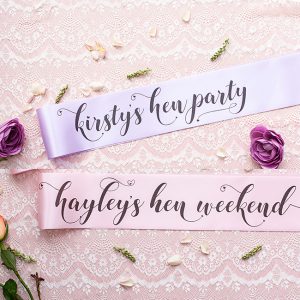 Lilac and Pink Sashes