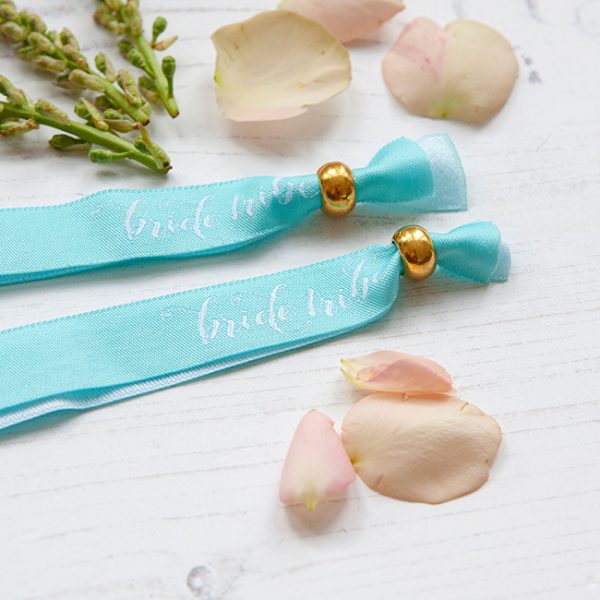 Turquoise Bride Tribe Wristbands