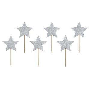 Unicorn Party Star Cake Toppers