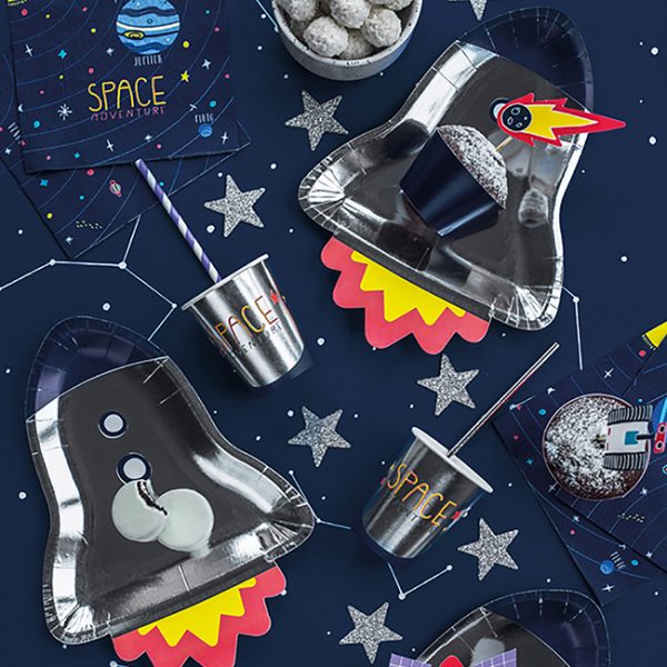 Space Party Rocket Plates