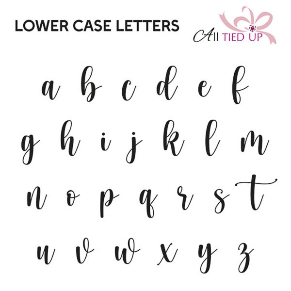 Lower Case Letters