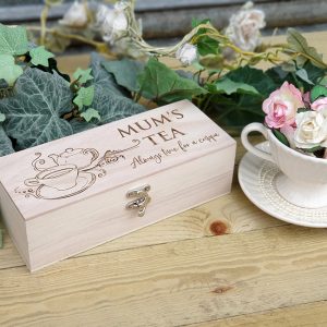 Personalised Wooden Tea Box