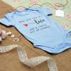 Baby Blue IVF Pregnancy Announcement Baby Grow
