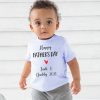 Happy Fathers Day Baby & Toddler Tshirt - Blue