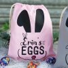 Pink Personalised Easter Egg Hunt Bag