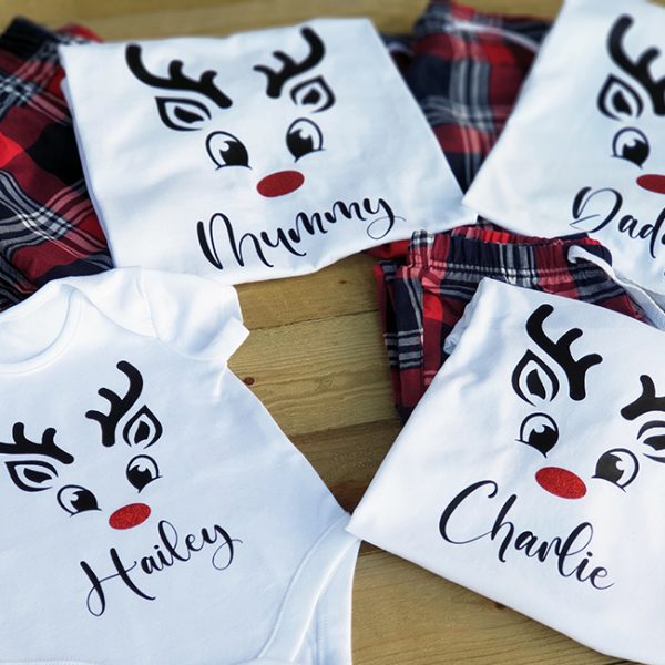 'Rudolph' Personalised Family Christmas Pyjamas
