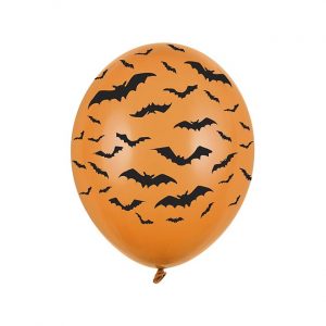 Halloween Orange Bat Balloons