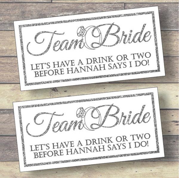 Silver Team Bride Hen Party Banners