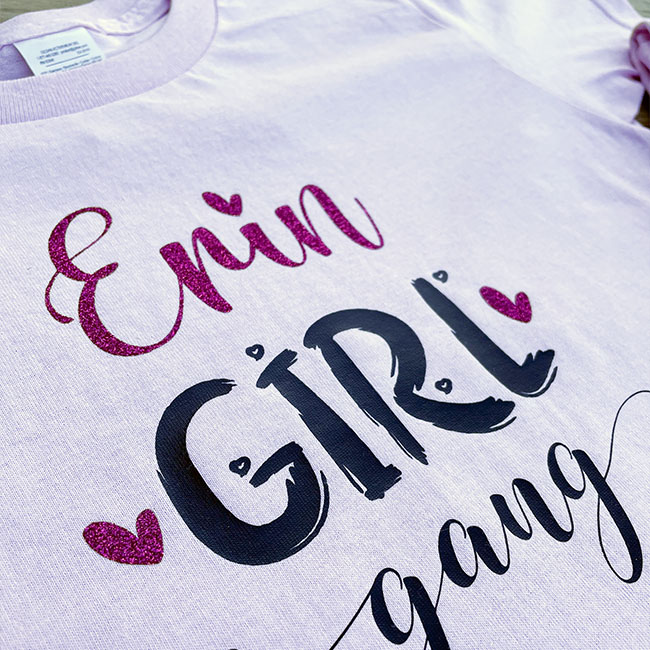 Personalised Girl Gang TShirt