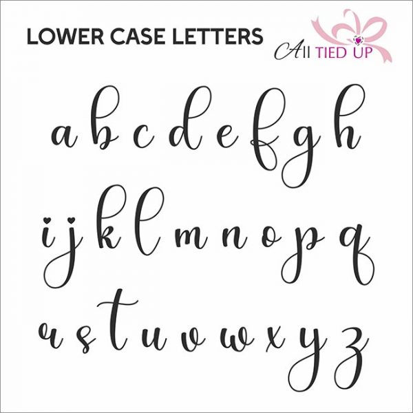 Letters used for the bag