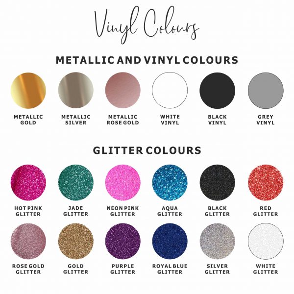 Vinyl Colours available for Print