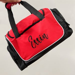 Personalised Gym Bag With Glitter Name