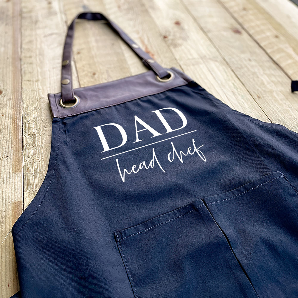 Personalised Rustic Head Chef Apron