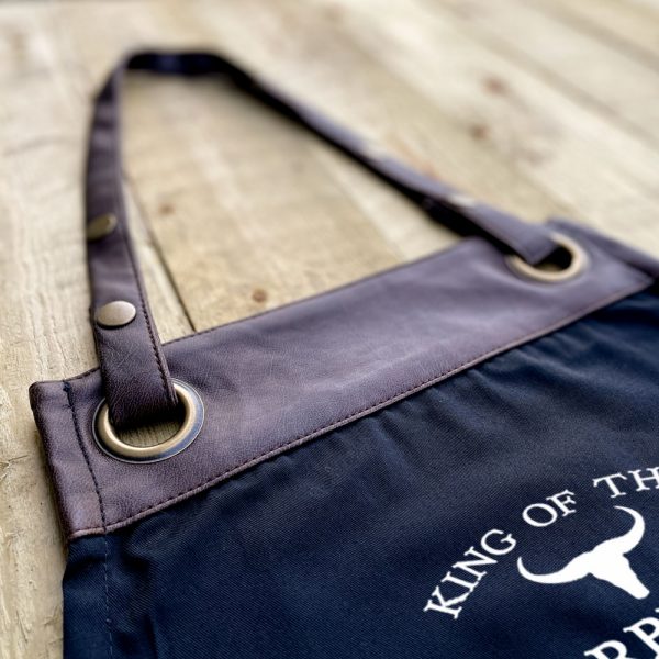 Personalised Bulls Head King of the BBQ Apron