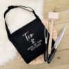 King Of The Kitchen Apron in Black and Grey