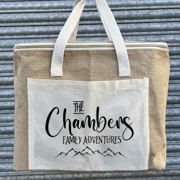 Personalised Bag with Mountain Design