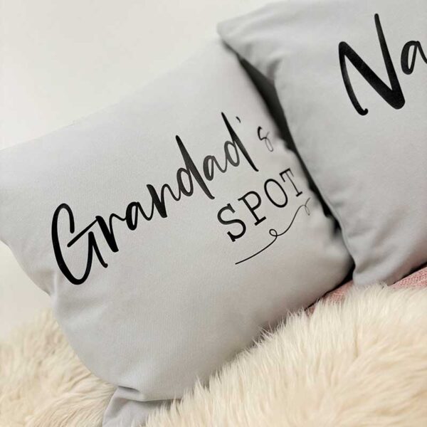 Personalised Cushion - Printed with Grandad's Spot