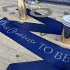 Blue and Silver Wife To Be Glitter Sash