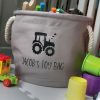 Personalised Tractor Toy Bag