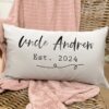 Personalised Cushion - Printed with Grandad Uncle Andrew and Date