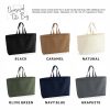 Oversized Tote Bag Size and Colour Guide