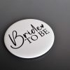 Bride To Be Badge - White and Black