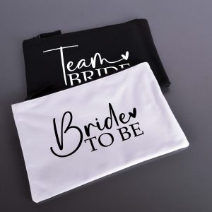 Team Bride Makeup Bags