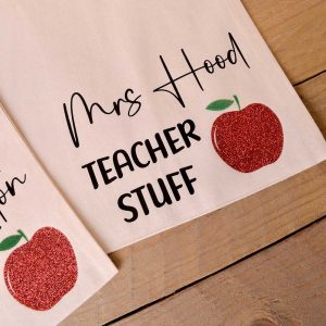 Personalised Teacher Tote Bag - Close Up