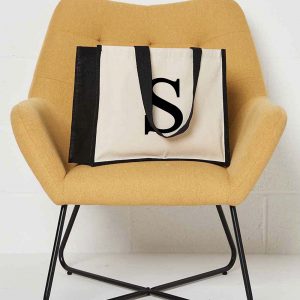Personalised Letter Jute Bag - Chair
