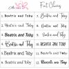 Back To School Fonts