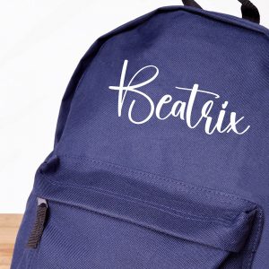 Personalised Children's Backpack - Close Up