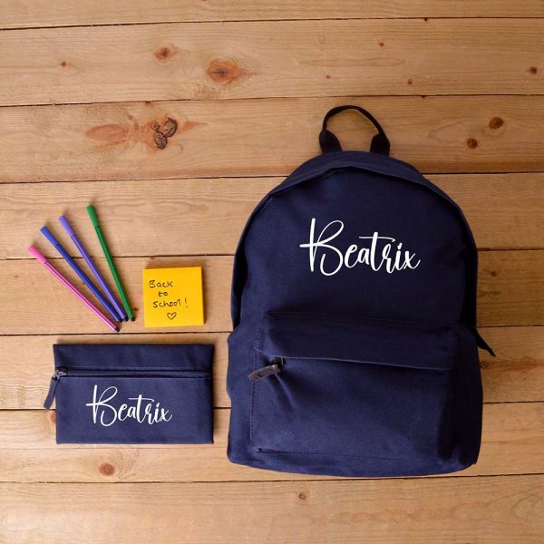 Personalised Children's Backpack and Pencil Case