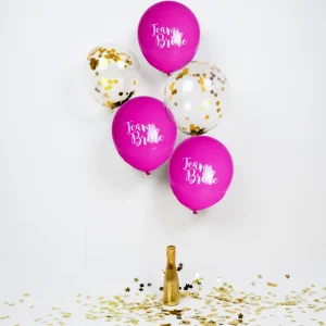 Pink Team Bride Balloons