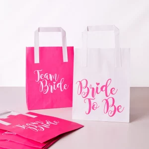 Pink Team Bride Party Bags