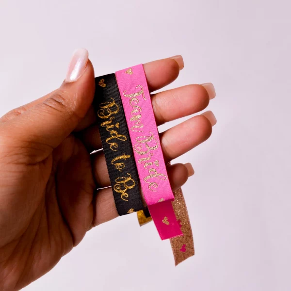Team Bride and Bride To Be Wristbands