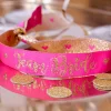 Pink and Gold Team Bride Wristband