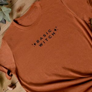 Basic Witch Graphic T-Shirt - Heather Autumn