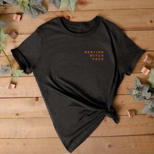 Resting Witch Face T-Shirt - Dark Grey