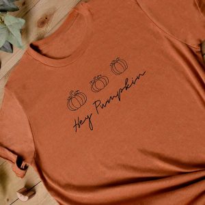 Hey Pumpkin T-Shirt - Heather Autumn