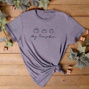 Pumpkin T-Shirt in Heather Purple