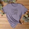 Autumn Clothing - Leaves are Falling T-Shirt in Heather Purple