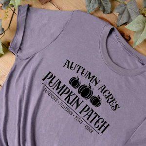 Autumn Pumpkin T-Shirt - Heather Purple