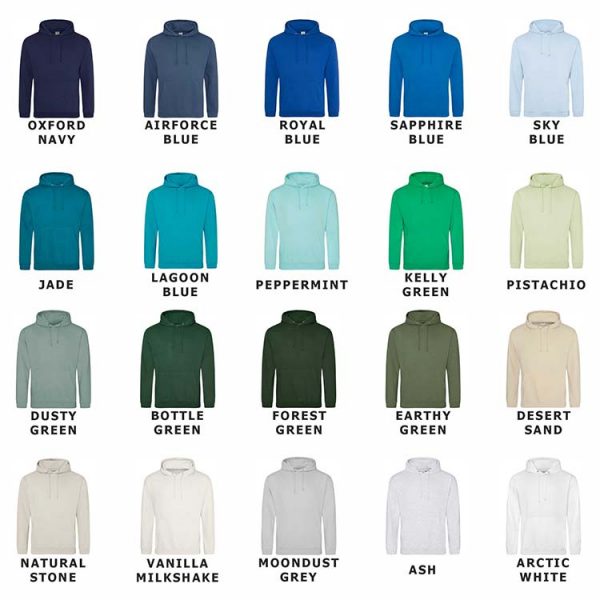 Unisex Hoodies Size Guide 2